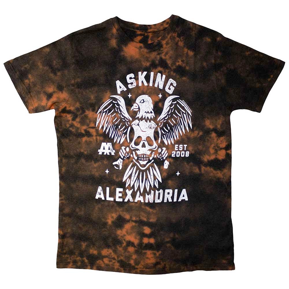 Asking Alexandria - Eagle Skull Heren Tshirt - Rood